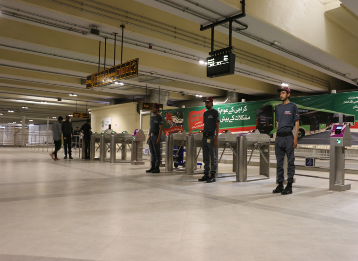 One2K security at BRTS station